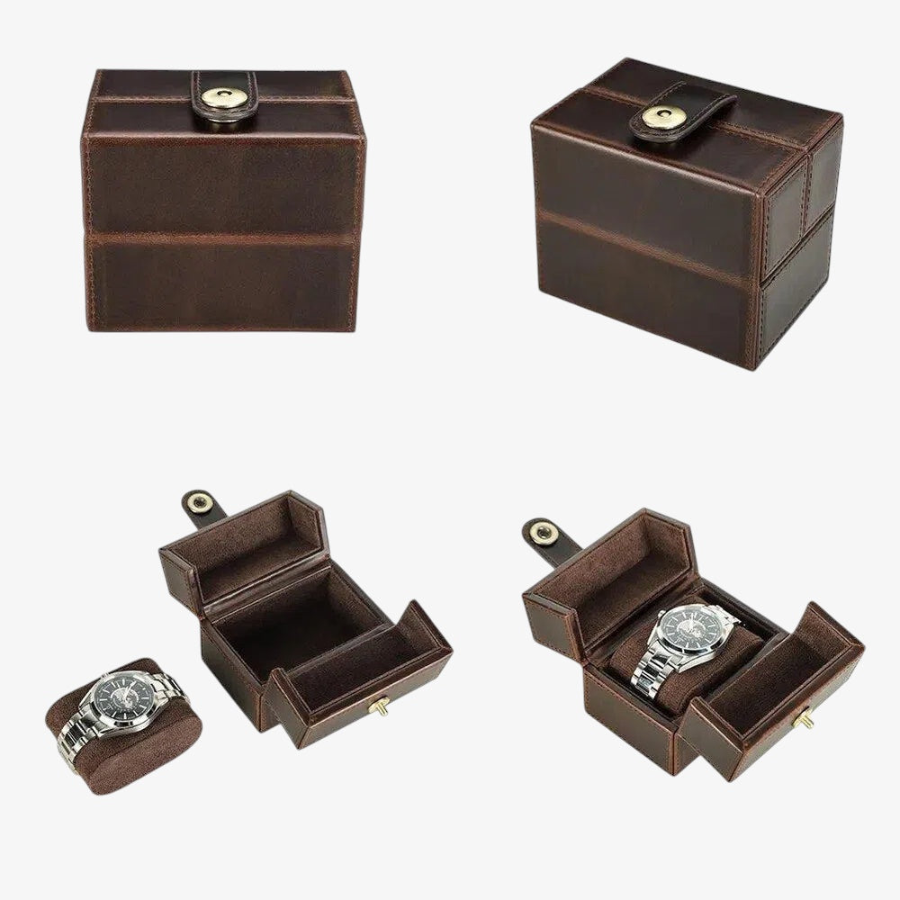 BOITE À MONTRES - CUIR "LE COFFRE"
