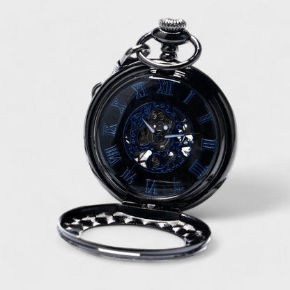 Montre À Gousset Mécanique Bleu Nuit